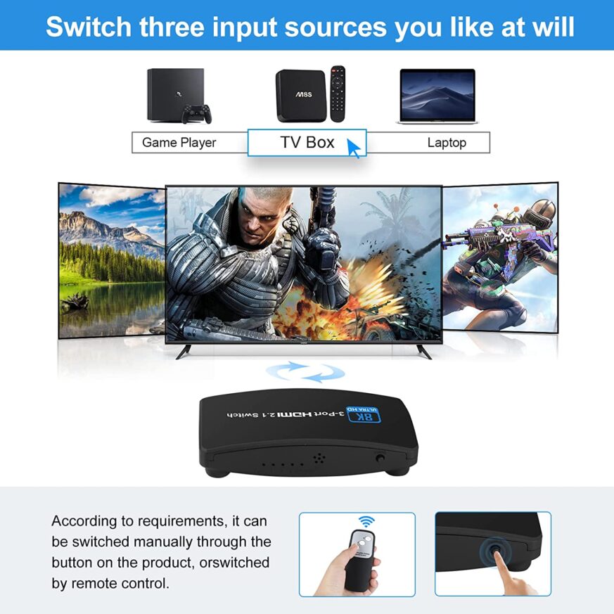 Switch 38 HDMI switcher 3x1