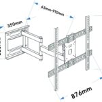 LPC 501 Full 180 degree wall mount for OLED TV upto 77 inches