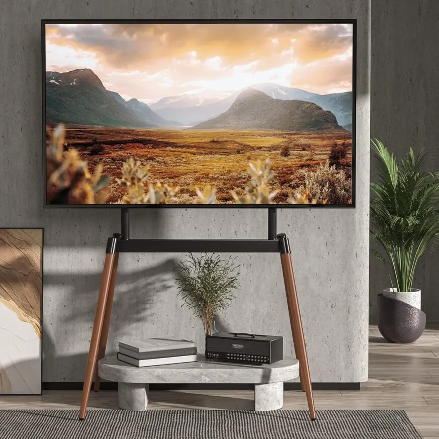 Tono Skara TV Floor Stand: Fits 55"-86" TVs, 55kgs Capacity