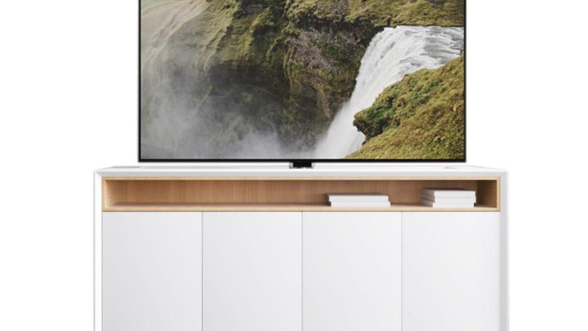 Pop Up TV Cabinet for a Modern Space-Saving Setup