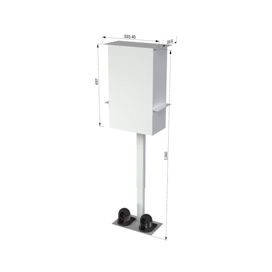 CLC 40DE Enclosed Dual PTZ Camera Lift - Ceiling Mounted