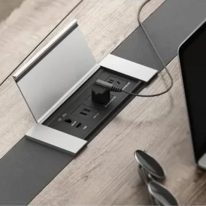 Tono Thin 2 – Flip-Up Cable Cubby with Power and USB Charging