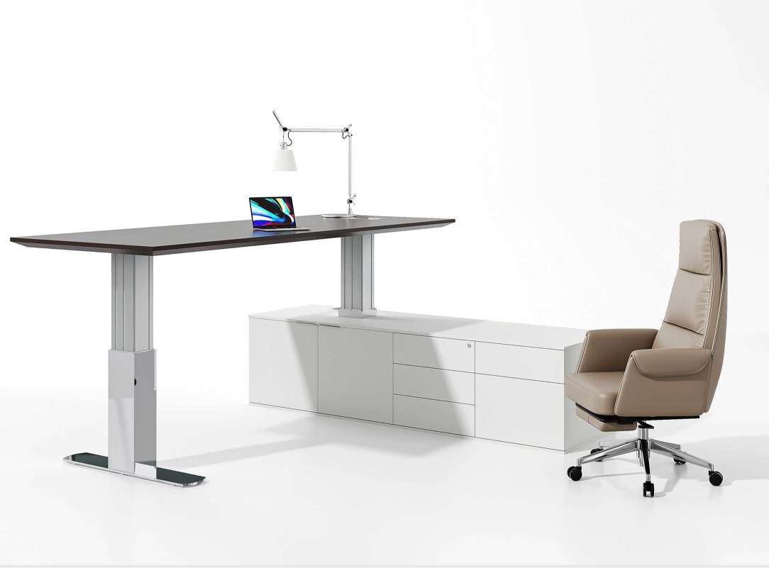 Ferros – Executive Motorized Desk with Integrated Storage
