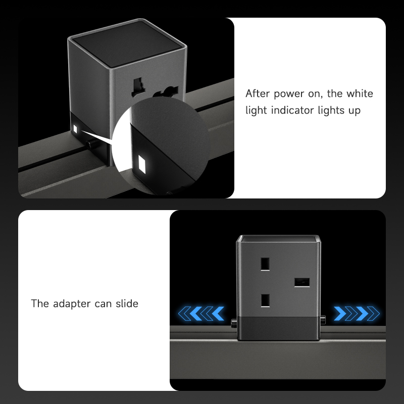 Tono Glide X – Modular Power Track for Conference Table