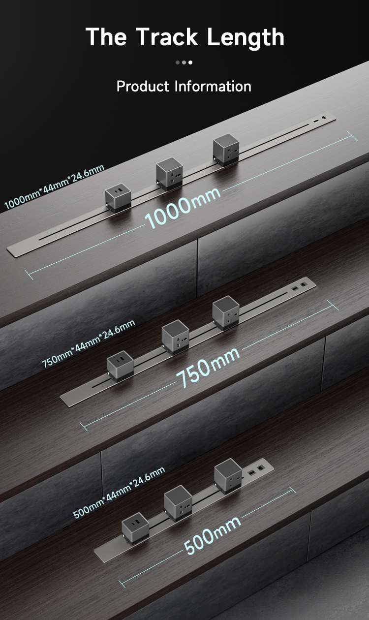 Tono Glide X – Modular Power Track for Conference Table