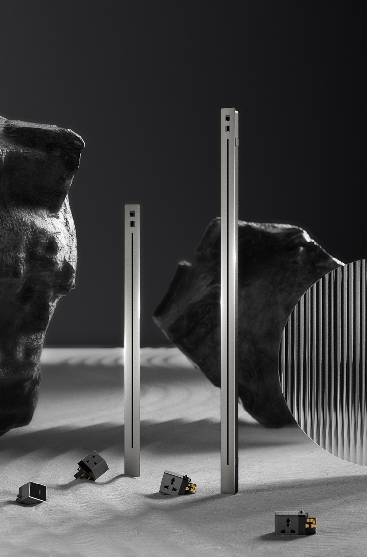 Tono Glide X – Modular Power Track for Conference Table