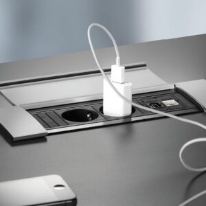 Tono Thin 2 – Flip-Up Cable Cubby with Power & USB Charging (6)