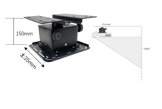 M50 – Adjustable Heavy-Duty Ceiling Mount for Large Projectors