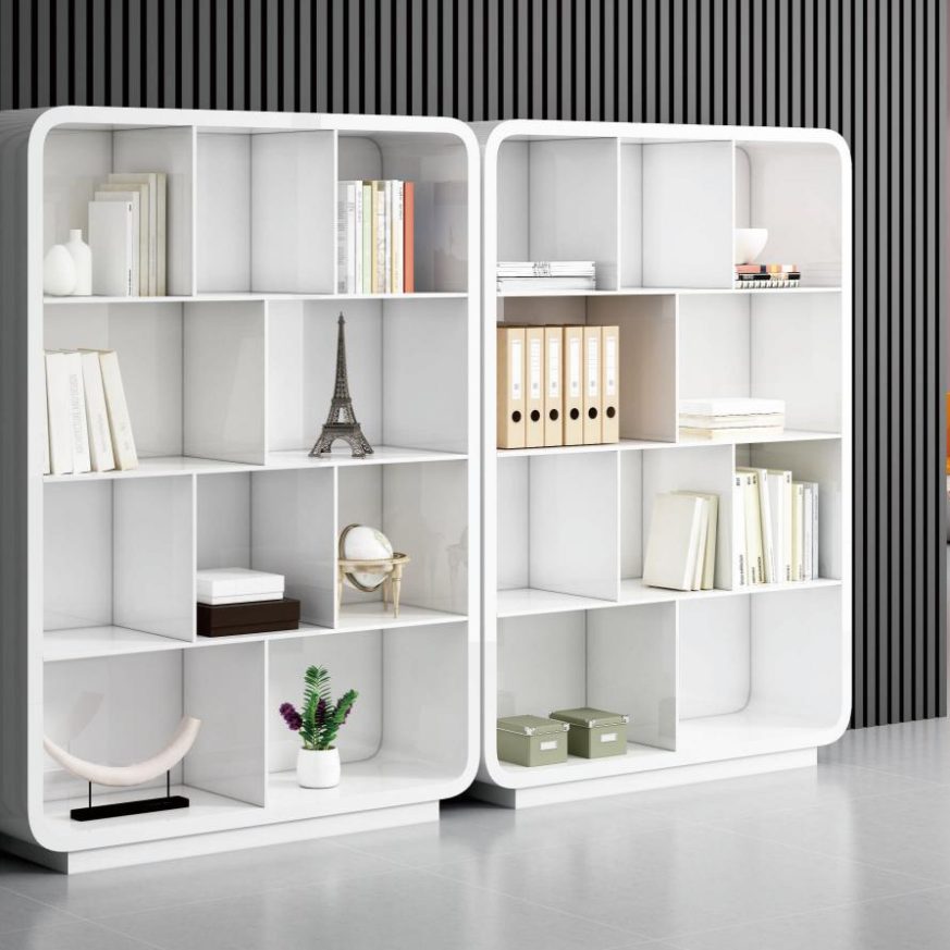 SAGE Series File Cabinet – Modern Office Storage Cabinet with Open Display & Premium Rounded Design