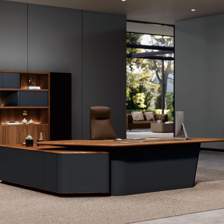 Minali Manager Desk – Luxury Executive Desk with Italian Minimalist Design