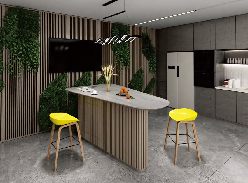 BRAVO Series – Luxury Office Bar Table for Modern Workspaces