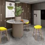 BRAVO Series – Luxury Office Bar Table for Modern Workspaces