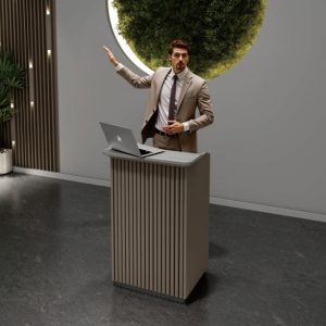 Bravo Podium  Modern Office Podium  Sleek Presentation Stand with Premium Finish