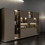 BRAVO File Cabinet – Modern Office Storage Cabinet with Integrated Display & Hidden Compartments