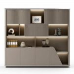 BRAVO File Cabinet – Modern Office Storage Cabinet with Integrated Display & Hidden Compartments