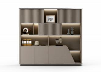 BRAVO File Cabinet – Modern Office Storage Cabinet with Integrated Display & Hidden Compartments