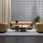 Bravo Tea Table – Modern Tea Table for Office Lounges with Premium Marble Top