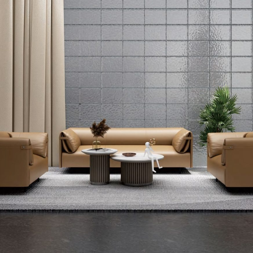 Bravo Tea Table – Modern Tea Table for Office Lounges with Premium Marble Top