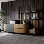 Lume Luxury Office File Cabinet – Modern Storage Shelf System with Open Display