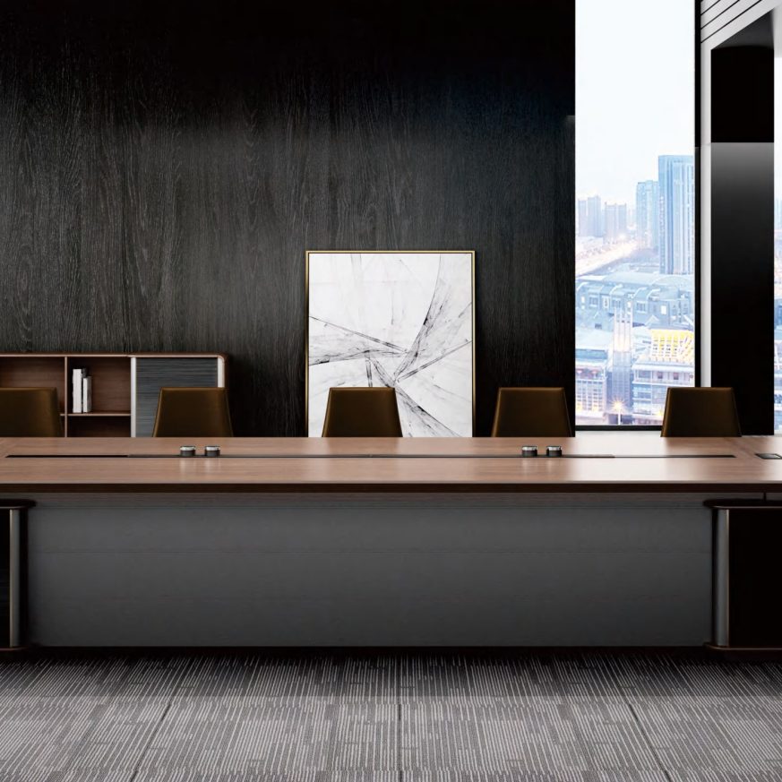 AXIS Meeting Table – Modern Conference Table for Executive Spaces with Premium Wood Finish