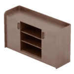 AXIS Tea Cabinet  Modern Office Tea Storage Cabinet with Open Shelves