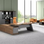 Renza Manager Desk – Modern Executive Office Desk with Side Storage & Premium Wood Finish