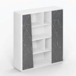 Astraé File Cabinet – Modern Office Storage Cabinet with Marble Accents for Premium Workspaces