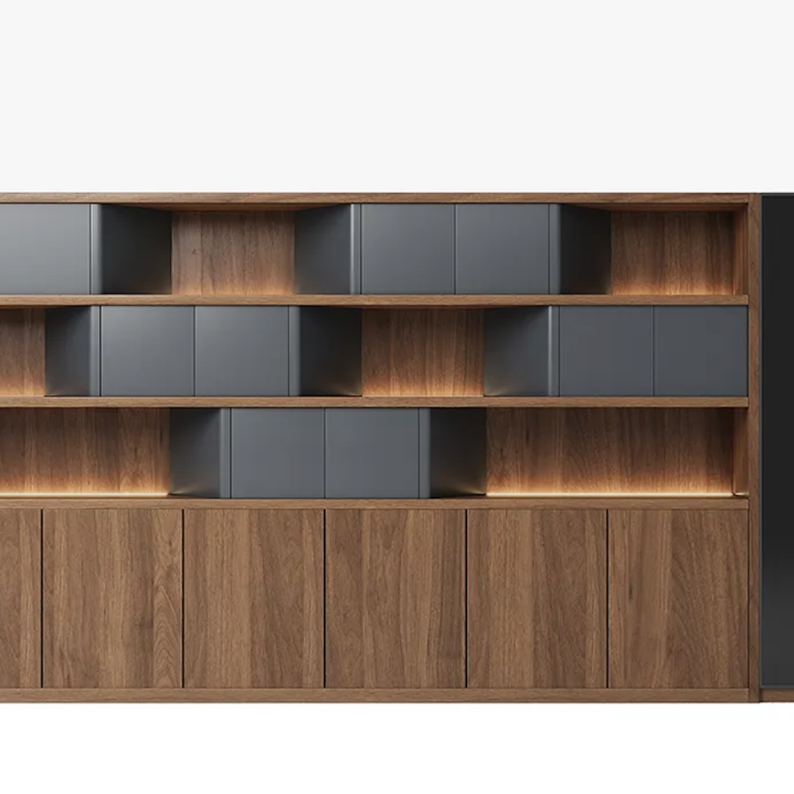 MINALI File Cabinet – Premium Office Storage Cabinet with Modern Wood & Matte Finish