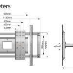 Tono LPC XL 01 - Extra-Large Full-Motion TV Wall Mount, 130″ / 150 kgs