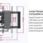 Tono LPC XL 01 - Extra-Large Full-Motion TV Wall Mount, 130″ / 150 kgs