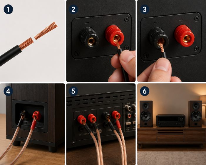 How to Connect Speaker Cables