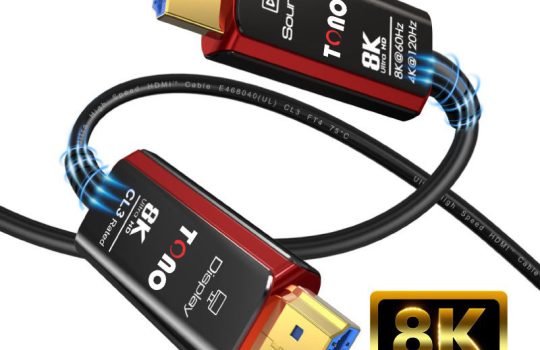 Tono Alpha 3 Red Series 8K HDMI CL3 rated Fiber Optic AOC Cable (7)