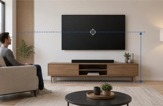Tono How High to Mount a TV Height Chart Calculator