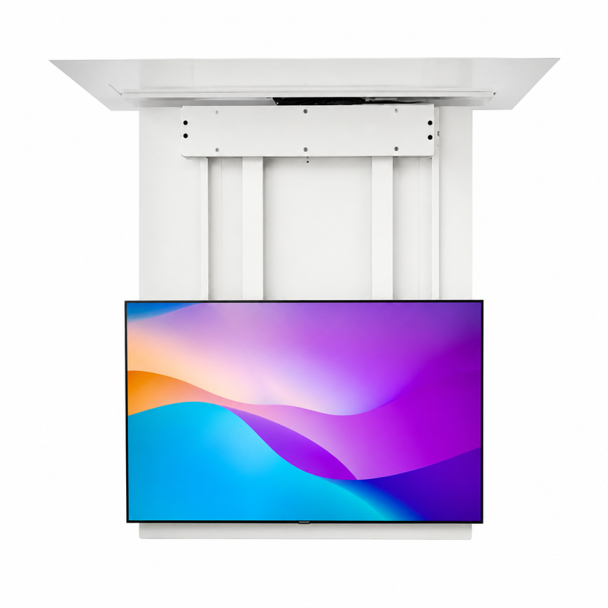FL 65DR — Flip-Down Ceiling TV Lift with Drop & Rotation for TVs up to 65"
