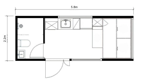 Tono TC-U1 Prefab Studio Cabin (5.8 m)