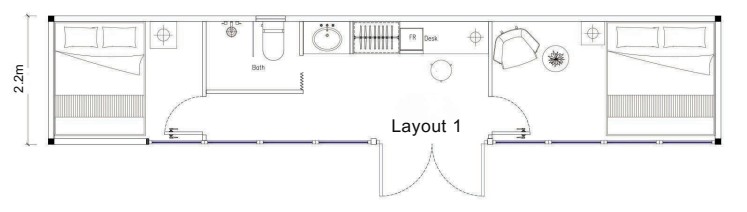 Tono TC-U3 One-Bedroom Cabin (11.5 m)