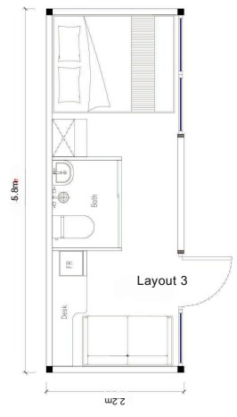 Tono TC-H3 Twin Glamping Pod (5.8 m)