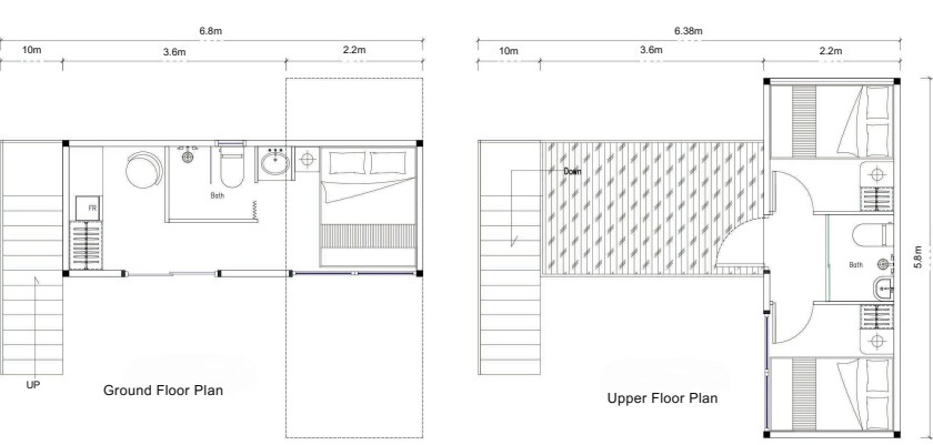 Tono TC-H5 Two-Storey Terrace Cabin